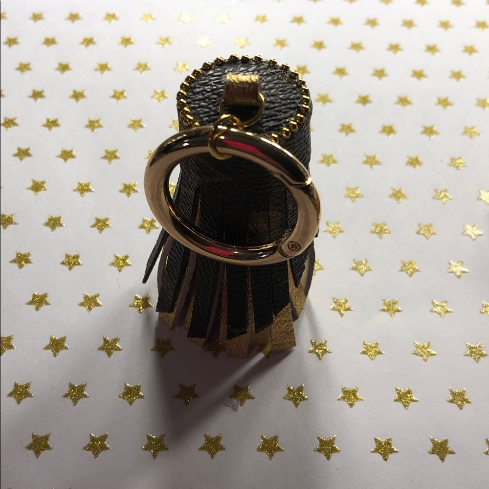 Handmade Brown and Gold Tassel Key Holder